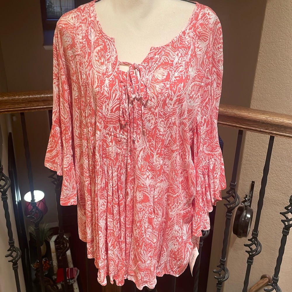 Style & Co Coral Top.  Size Small.
